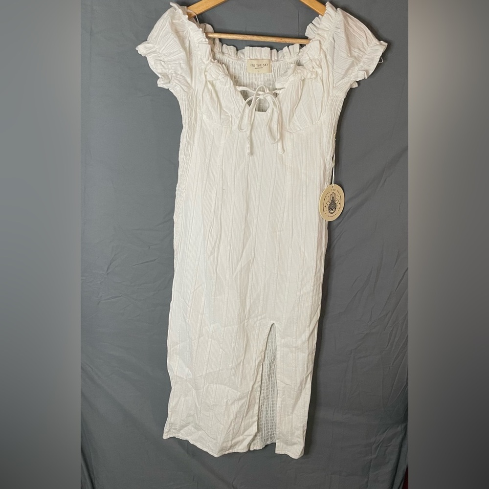 NWT Kiss The Sky Peasant Bodycon Dress